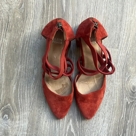 NEW Eileen Fisher Juku Pump in Cayenne - Picture 3 of 8